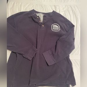 Ultra club mini thermal navy Henley ole miss size large